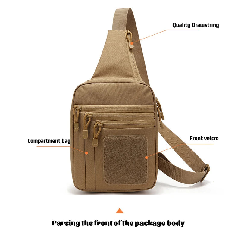 Convertible Tactical Chest Sling Bag – Rugged Crossbody Backpack for Hunting, Hiking & Concealed Carry