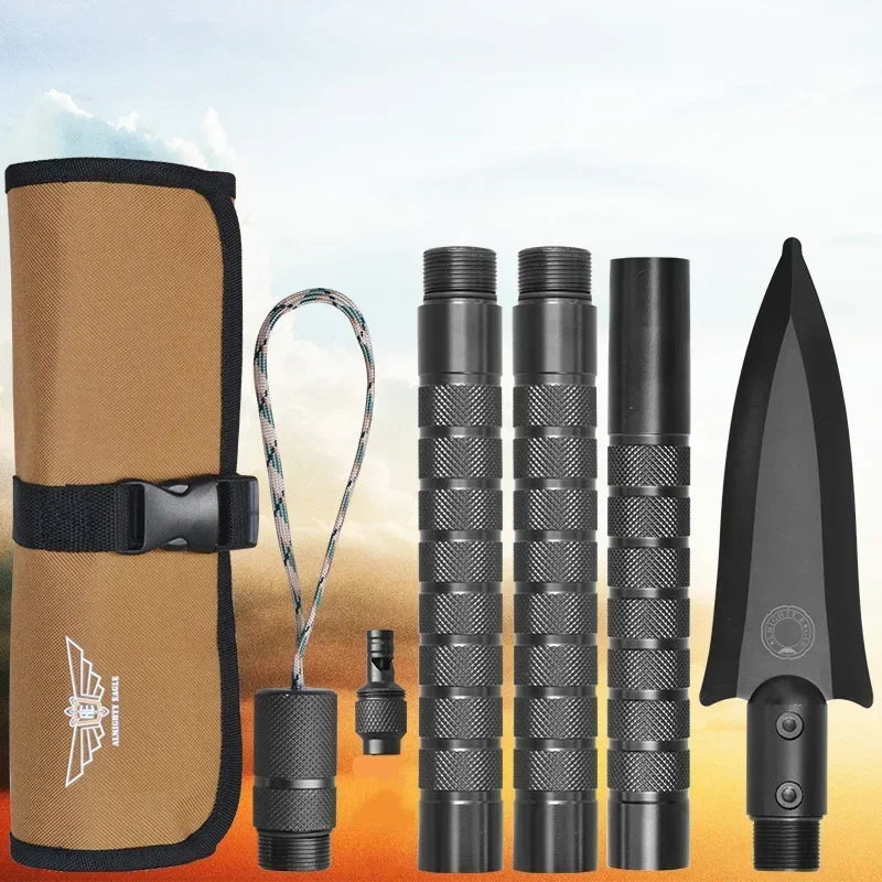 Tactical Survival Multi-Tool β Hammer, Hatchet, & Spade | Heavy-Duty Outdoor Tool with Aluminum Handle (88cm)