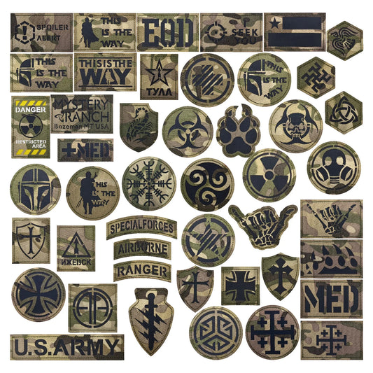 Cross Skull Tactical Patch – 3D Embroidered Skeleton Finger Emblem for Tactical Vests, Backpacks, Jackets & Outdoor Gear