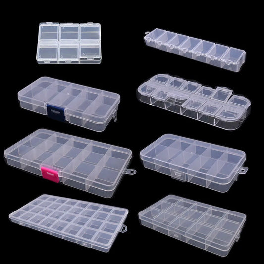 Adjustable Storage Box – 6 to 32 Compartment Organizer for Fishing Tackle, Trail Tools & DIY Gear