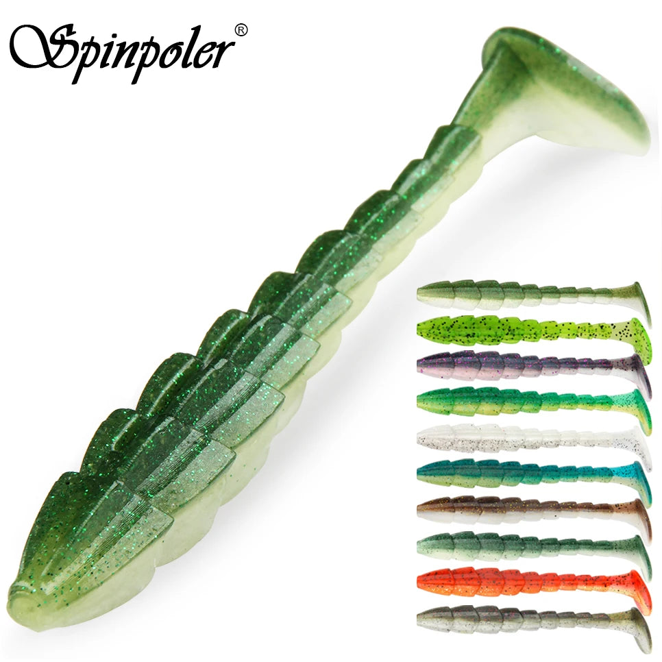 Spinpōler Paddle Tail Fishing Lure – Salted Soft Bait Swimbait (7cm / 9cm / 11.5cm) for Bass, Pike & Trout