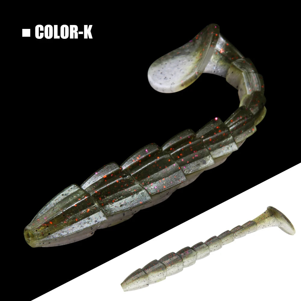 Spinpōler Paddle Tail Fishing Lure – Salted Soft Bait Swimbait (7cm / 9cm / 11.5cm) for Bass, Pike & Trout